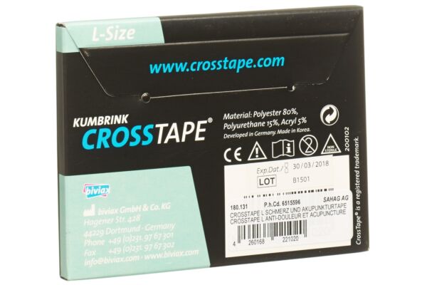 Crosstape Schmerz- Akupunkturtape L 120 Stk