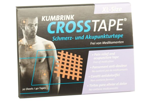 Crosstape Schmerz- Akupunkturtape XL 40 Stk