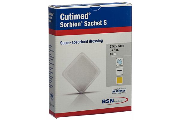 Cutimed Sorbion Sachet S 7.5x7.5cm 10 Stk