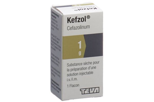 Kefzol subst sèche 1 g flac