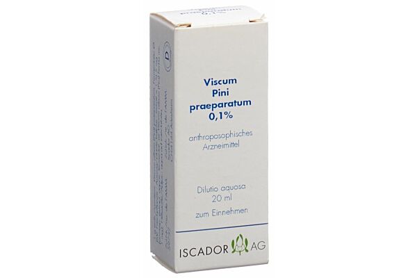 Iscador Viscum Pini praeparatum 0.1 % Dilutio aquosa 20 ml