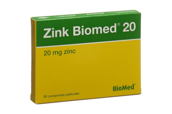 Zink Biomed 20 Filmtabl 50 Stk