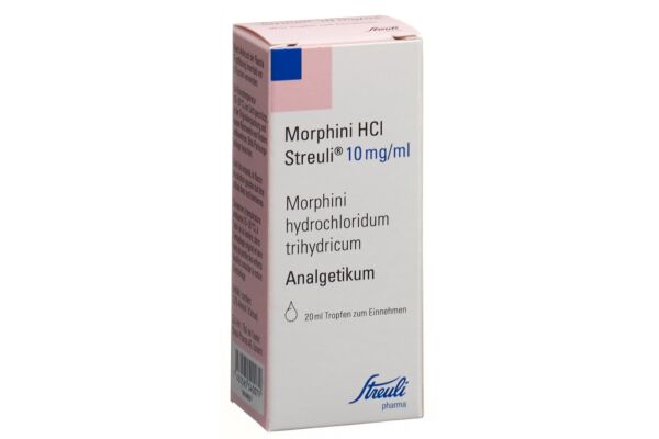 Morphini HCl Streuli gouttes 10 mg/ml fl 20 ml
