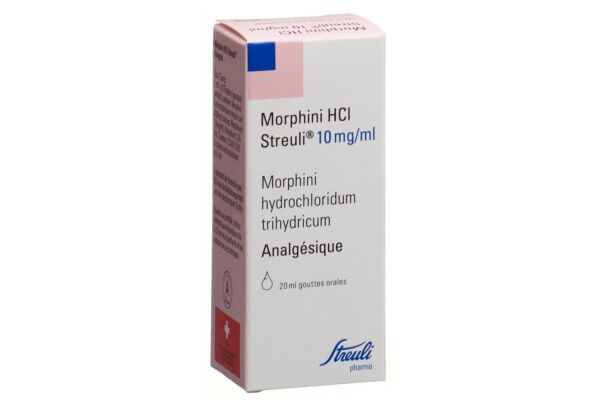 Morphini HCl Streuli Tropfen 10 mg/ml Fl 20 ml