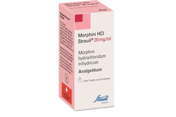 Morphini HCl Streuli gouttes 20 mg/ml fl 20 ml