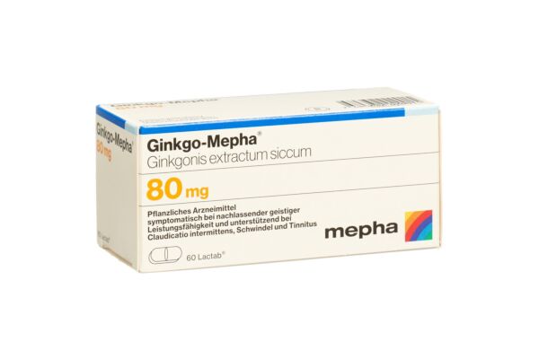 Ginkgo-Mepha cpr pell 80 mg 60 pce