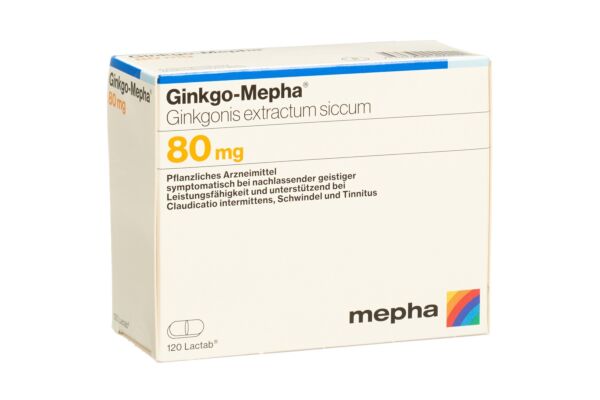 Ginkgo-Mepha Filmtabl 80 mg 120 Stk