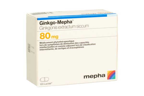 Ginkgo-Mepha Filmtabl 80 mg 120 Stk