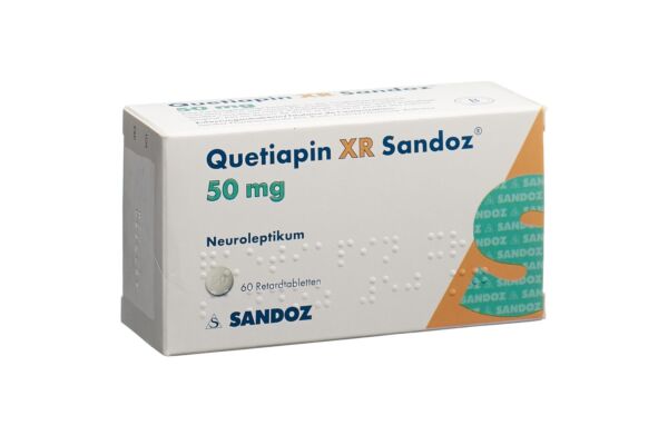 Quetiapin XR Sandoz Ret Tabl 50 mg 60 Stk