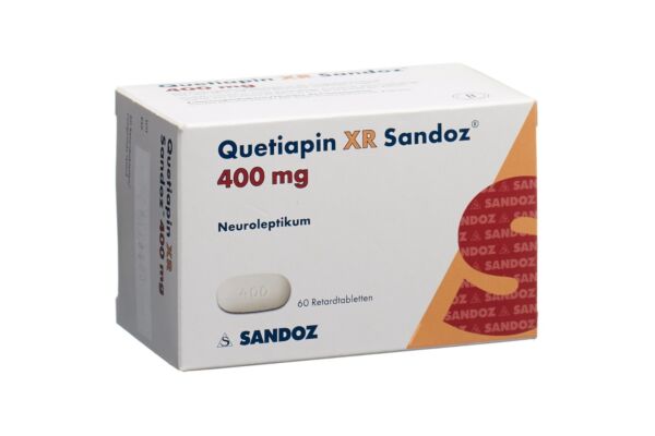 Quétiapine XR Sandoz cpr ret 400 mg 60 pce