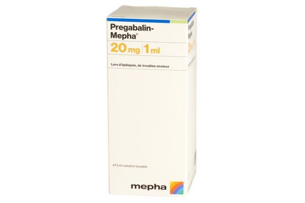 Pregabalin-Mepha solution buvable 20 mg/ml fl 473 ml