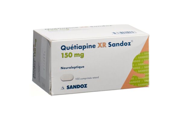 Quétiapine XR Sandoz cpr ret 150 mg 100 pce