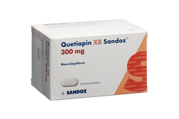 Quétiapine XR Sandoz cpr ret 300 mg 100 pce