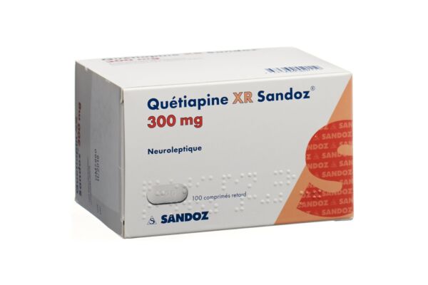 Quétiapine XR Sandoz cpr ret 300 mg 100 pce
