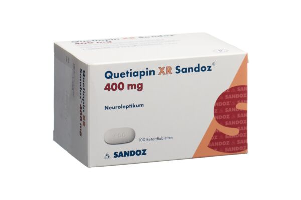 Quétiapine XR Sandoz cpr ret 400 mg 100 pce