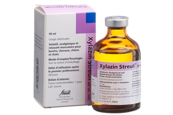Xylazin Streuli Inj Lös 20 mg/ml ad us vet. 50 ml