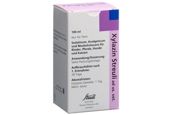 Xylazin Streuli Inj Lös 20 mg/ml ad us vet. 100 ml