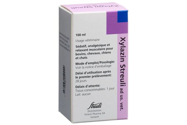 Xylazin Streuli Inj Lös 20 mg/ml ad us vet. 100 ml