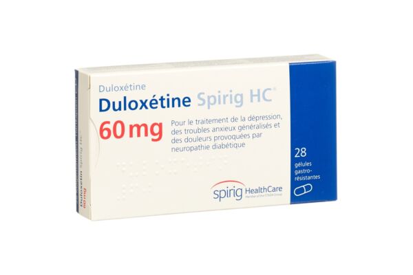 Duloxétine Spirig HC caps 60 mg 28 pce