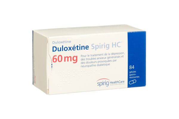 Duloxétine Spirig HC caps 60 mg 84 pce