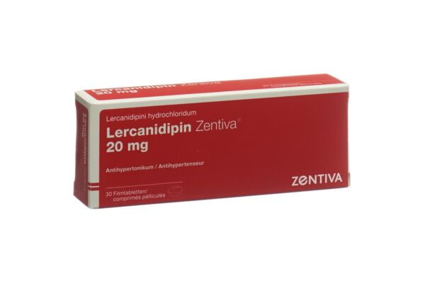Lercanidipin Zentiva Filmtabl 20 mg 30 Stk