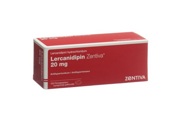 Lercanidipin Zentiva Filmtabl 20 mg 100 Stk