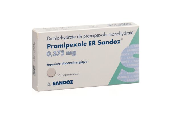 Pramipexol ER Sandoz Ret Tabl 0.375 mg 10 Stk