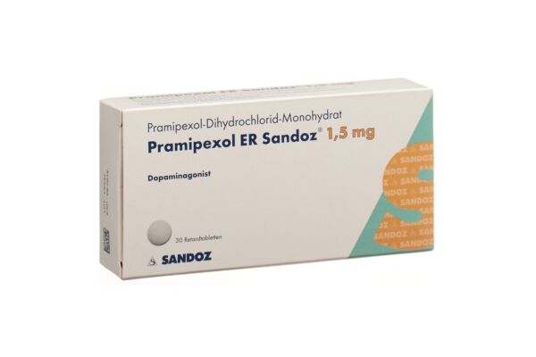 Pramipexol ER Sandoz Ret Tabl 1.5 mg 30 Stk