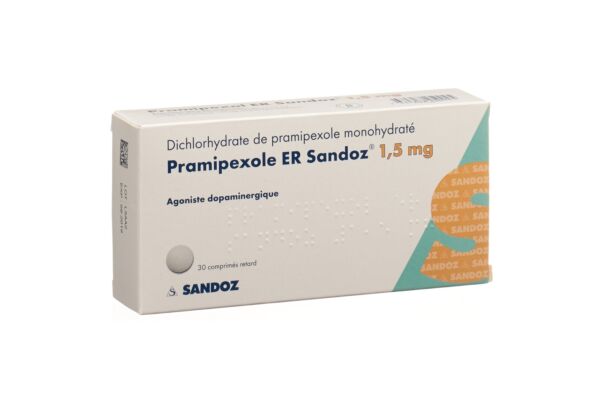 Pramipexol ER Sandoz Ret Tabl 1.5 mg 30 Stk