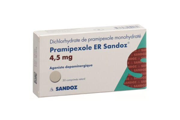 Pramipexole ER Sandoz cpr ret 4.5 mg 30 pce