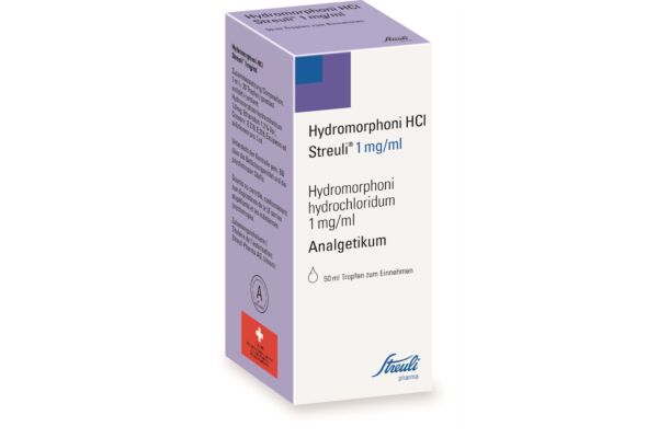 Hydromorphoni HCl Streuli gouttes 1 mg/ml fl 50 ml