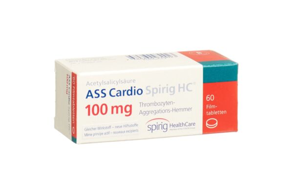 ASS Cardio Spirig HC Filmtabl 100 mg 60 Stk