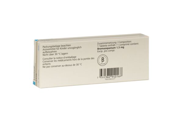 Lexotanil Tabl 1.5 mg 30 Stk