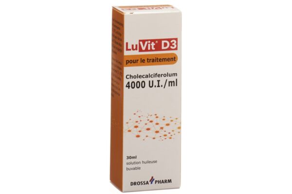 LuVit D3 Cholecalciferolum solution huileuse 4000 UI/ml pour le traitement fl 30 ml