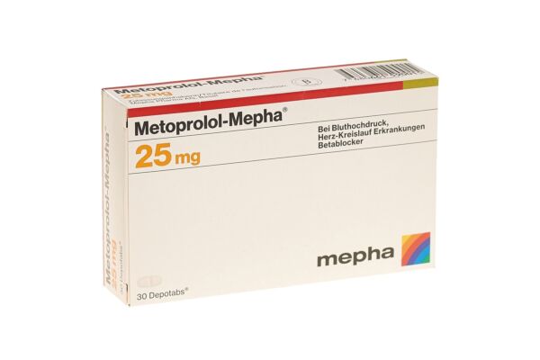 Metoprolol-Mepha depotabs 25 mg 30 pce