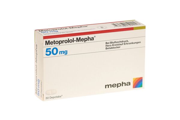 Metoprolol-Mepha depotabs 50 mg 30 pce