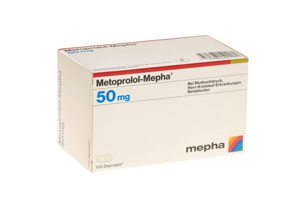 Metoprolol-Mepha depotabs 50 mg 100 pce