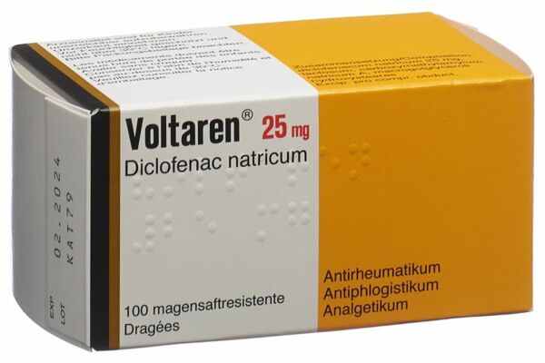 Voltarène drag 25 mg 100 pce