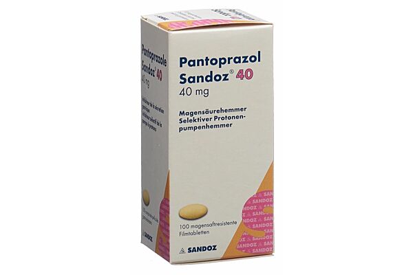 Pantoprazole Sandoz cpr pell 40 mg bte 100 pce