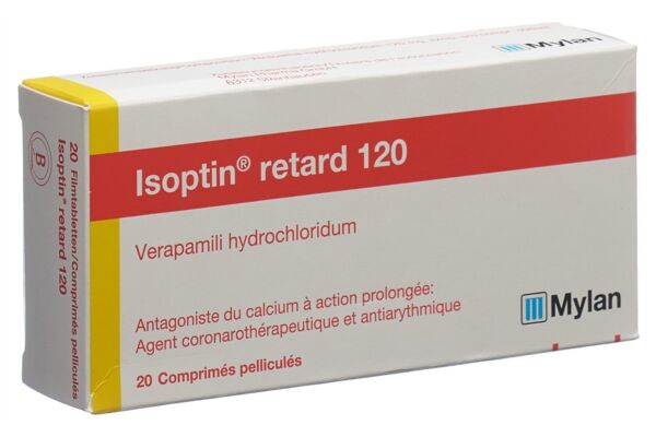 Isoptin retard cpr pell ret 120 mg 20 pce