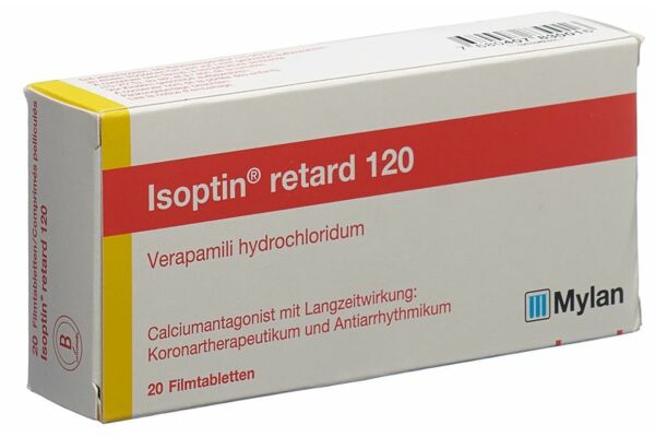 Isoptin retard cpr pell ret 120 mg 20 pce