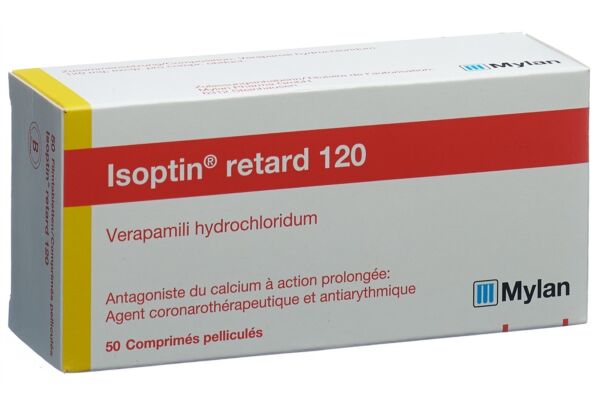 Isoptin retard cpr pell ret 120 mg 50 pce