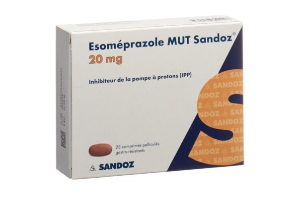 Esoméprazole MUT Sandoz cpr pell 20 mg 28 pce