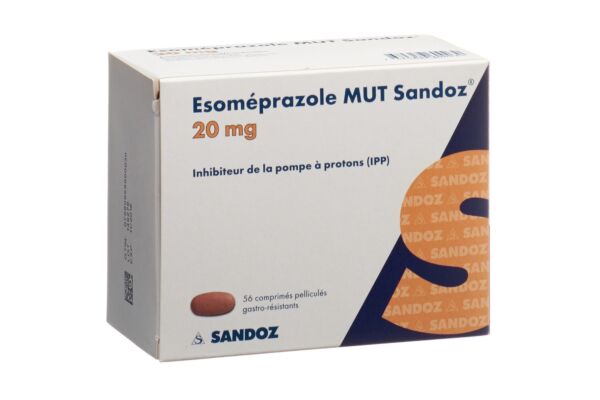 Esomeprazol MUT Sandoz Filmtabl 20 mg 56 Stk
