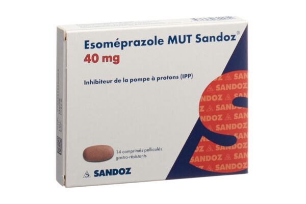 Esoméprazole MUT Sandoz cpr pell 40 mg 14 pce
