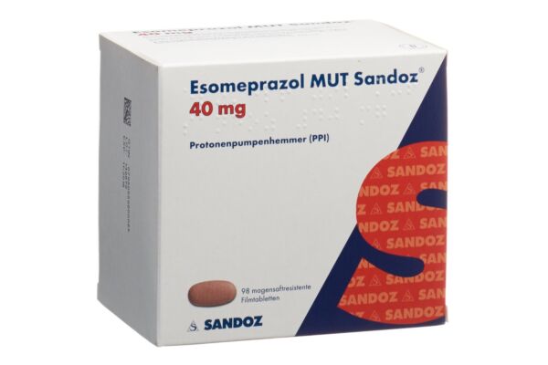 Esomeprazol MUT Sandoz Filmtabl 40 mg 98 Stk