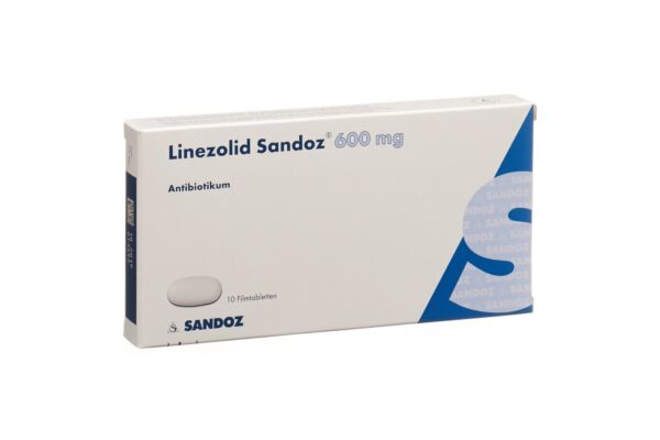 Linezolid Sandoz Filmtabl 600 mg 10 Stk