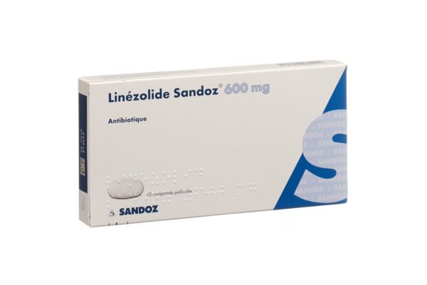 Linézolide Sandoz cpr pell 600 mg 10 pce