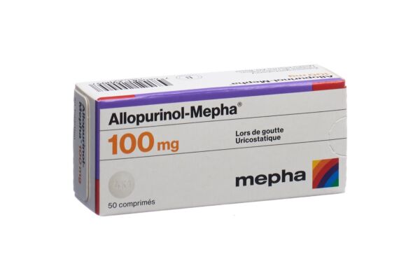 Allopurinol-Mepha Tabl 100 mg 50 Stk