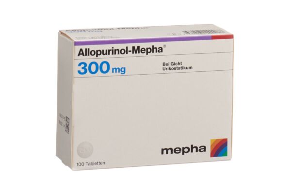 Allopurinol-Mepha Tabl 300 mg 100 Stk